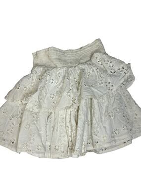 Crewcuts white eyel3t skirts size 6-7